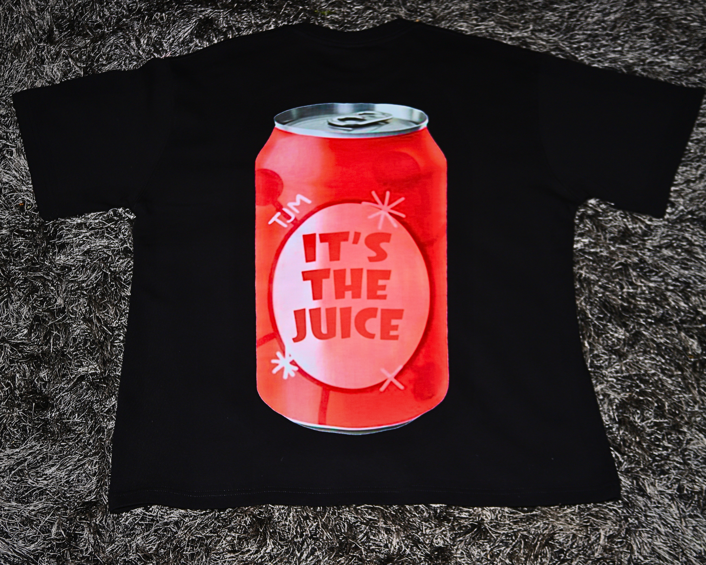 ITS THE JUICE X 8everage 8oyz BLACK Cherry Soda Oversized Heavyweight T-Shirt